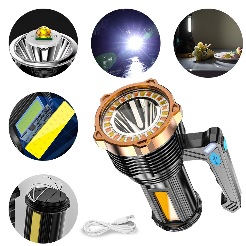 95000000LM LED Flashlight High Powered Torch Super Bright Lamp USB Rechargeable
