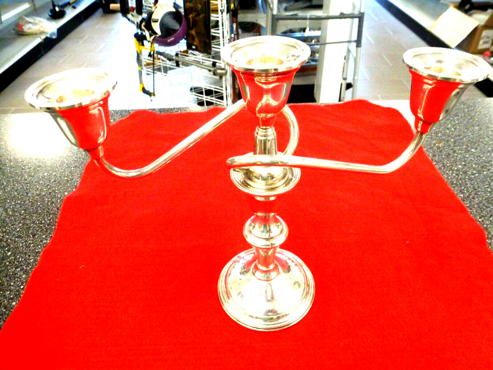 International Sterling Silver Candle Holders