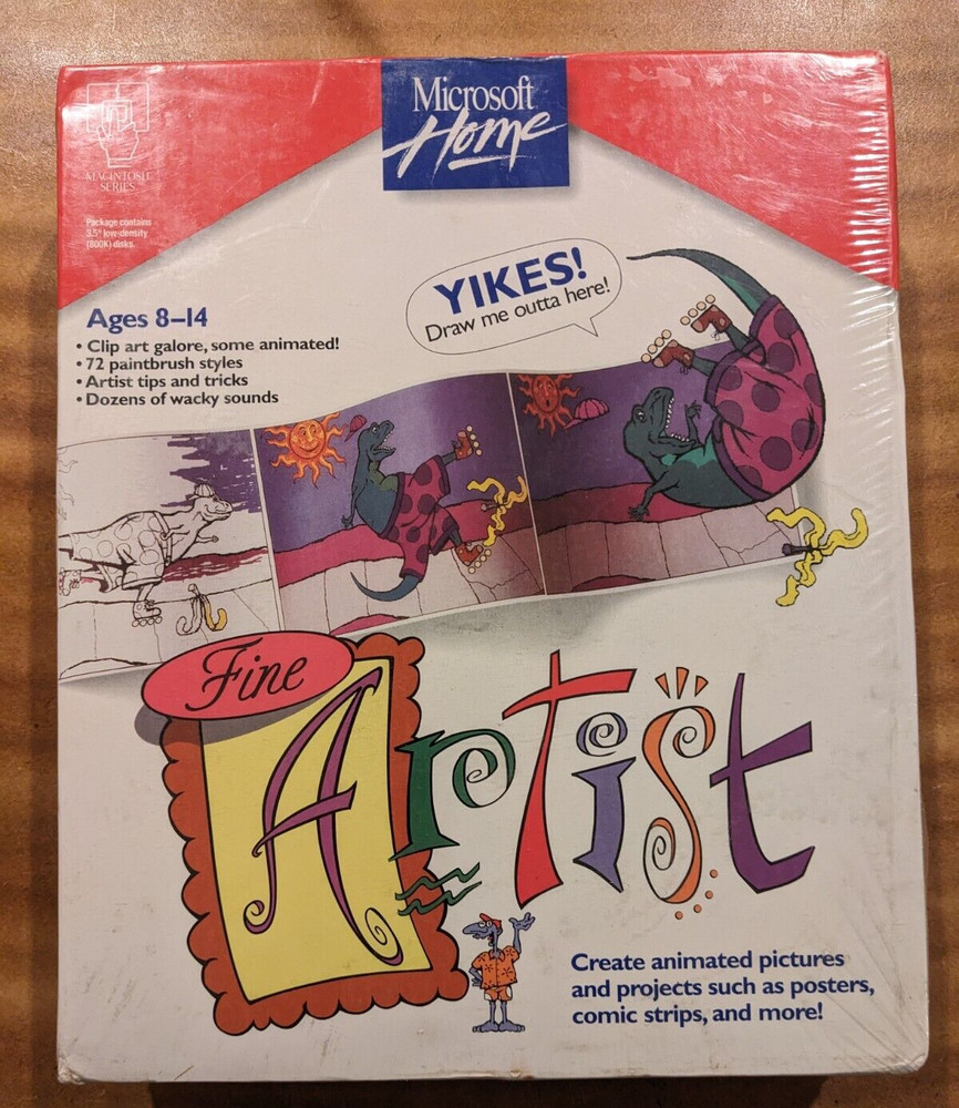 Microsoft Home Fine Artist Software Macintosh Series