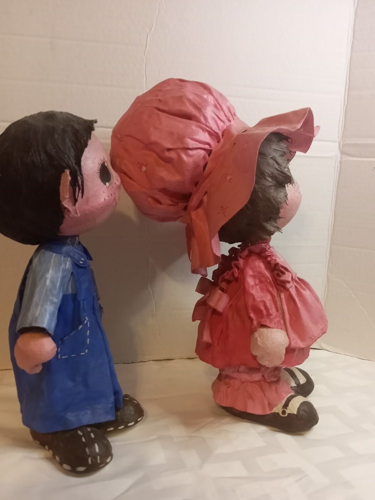 Vintage Dip N Drape Paper Mache Dolls