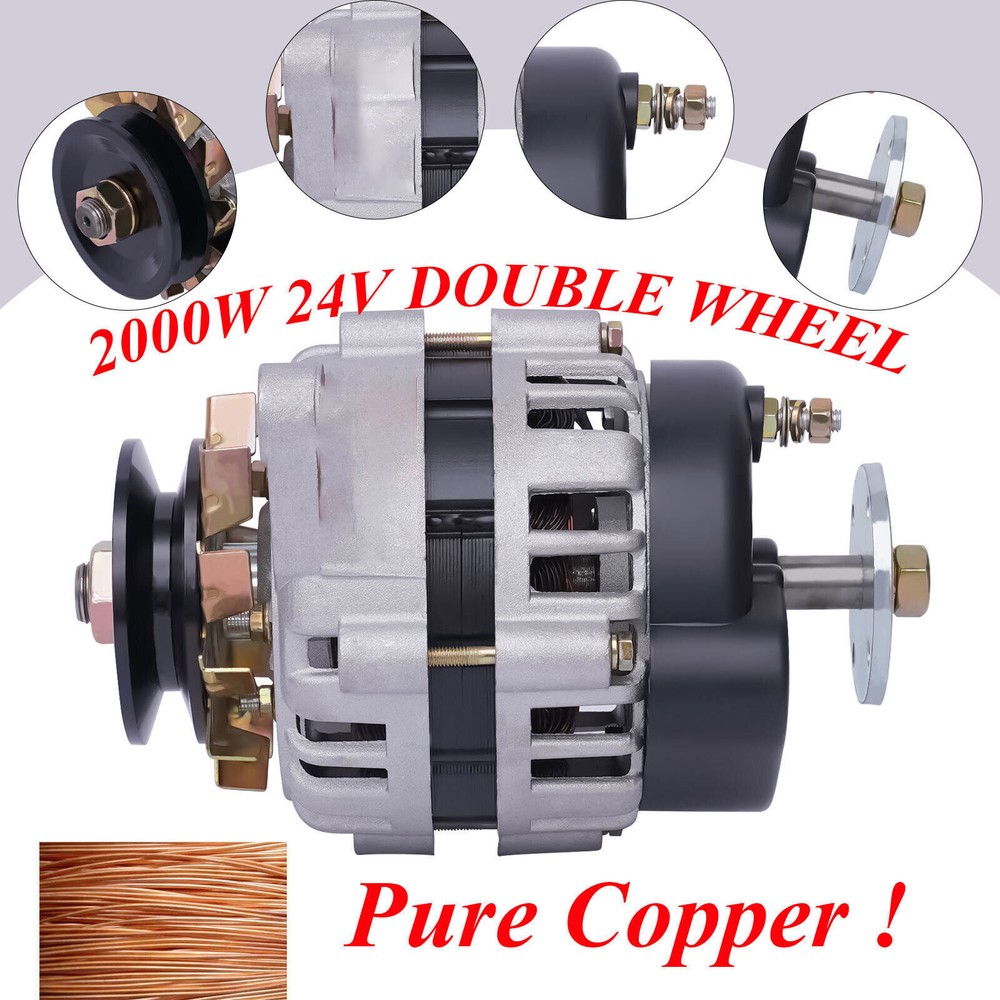 DC Low Rpm Alternator Charging Permanent Magnet Synchronous Generator 2000W
