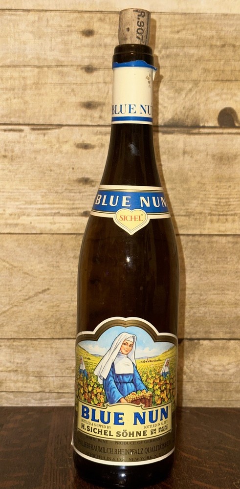 Sichel Blue Nun Empty Bottle