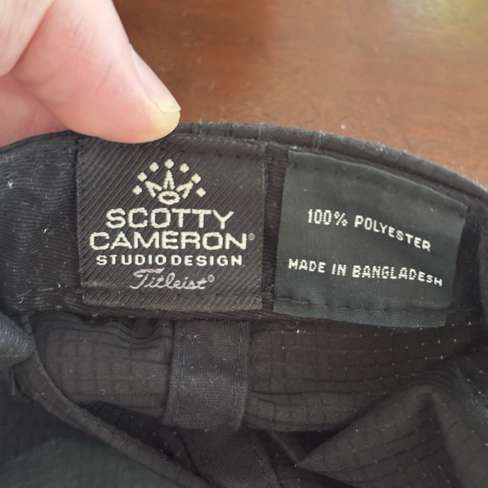 Scotty Cameron Putters Rare Snap Back Hat Black