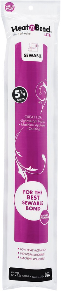 Lite Iron-On Adhesive Value Pack, 17 Inches X 5.25 Yards