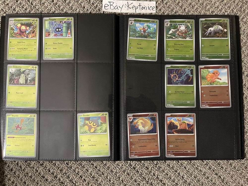 Pokemon TCG MEGA EVOLUTION NEAR COMPLETE BASE MASTER SET w/Binder