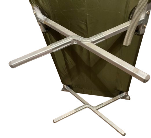 US Army Military Issue Sleeping Cot Compact Lightweight Foldable Aluminum Frame