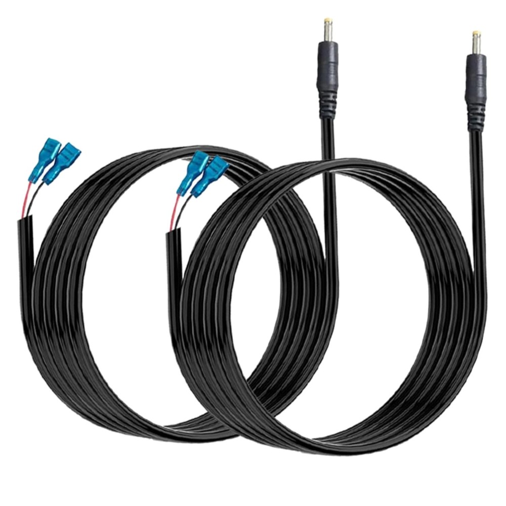 Durable 2-Pack Trail Camera Power Cable - Reliable DC Connection, 1.46A Capacity