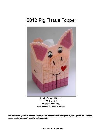 Pig Tissue Topper-Plastic Canvas Pattern or Kit