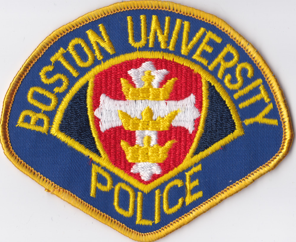Boston University Massachusetts Police Department Iron-On Patch