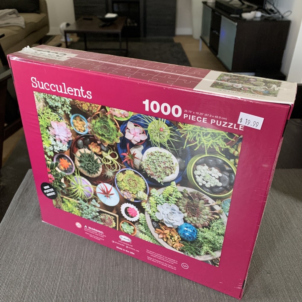 Re-Marks Succulents 1000 Pc Puzzle