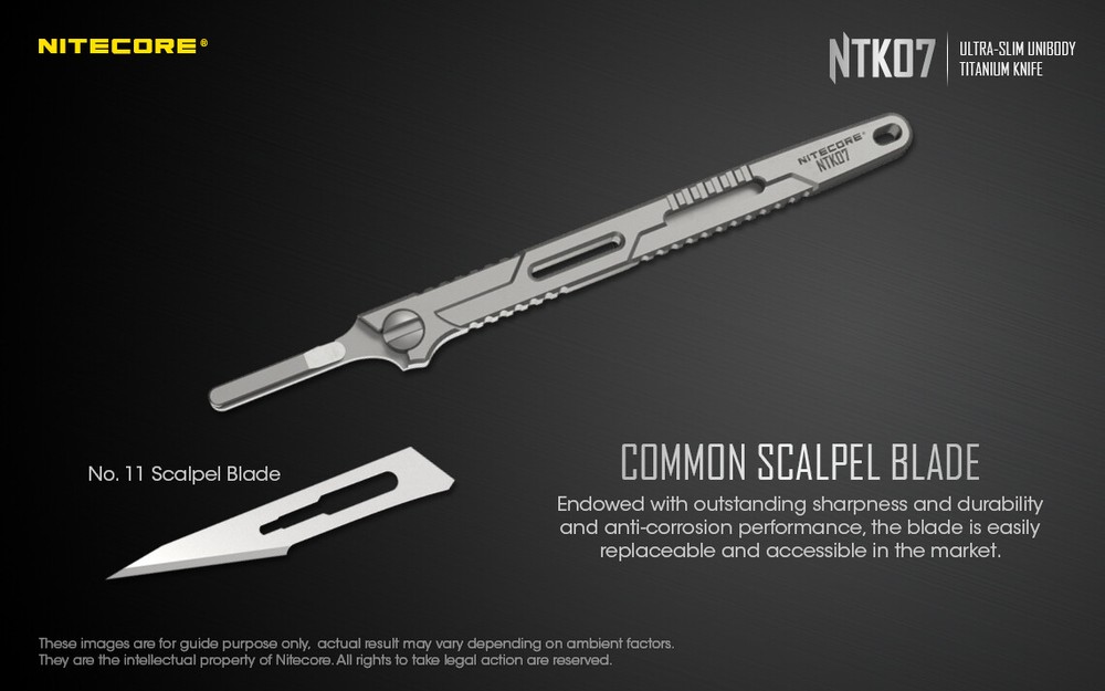 ~NEW~ Nitecore NTK07 Titanium Scalpel/Craft Knife