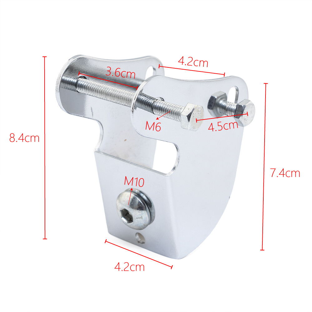 Chrome Headlight Bottom Mount Bracket Adapter Holder For Honda Cruiser Chopper