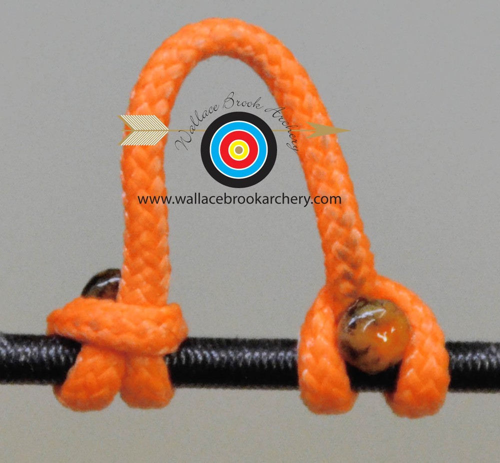 3 Pack Sunset Orange Archery Release Bow String Nock D Loop Bowstring BCY #24