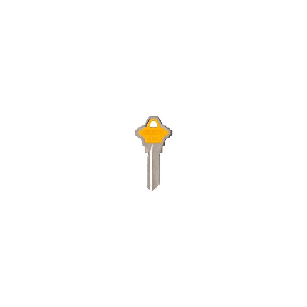 Ilco SC1-PC-YELLOW KABA SCHLAGE YELLOW KEY BLANK - Quantity 5
