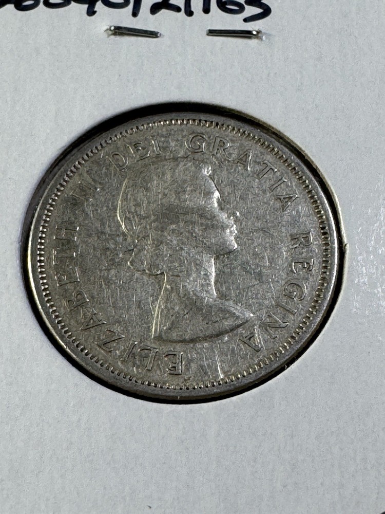 1963 Canada 25 Cents Silver Coin