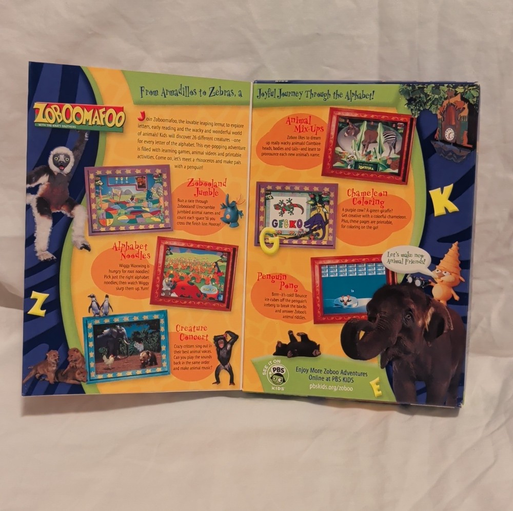 Zooboomafoo Animal Alphabet CD-ROM-UNOPENED BOX-