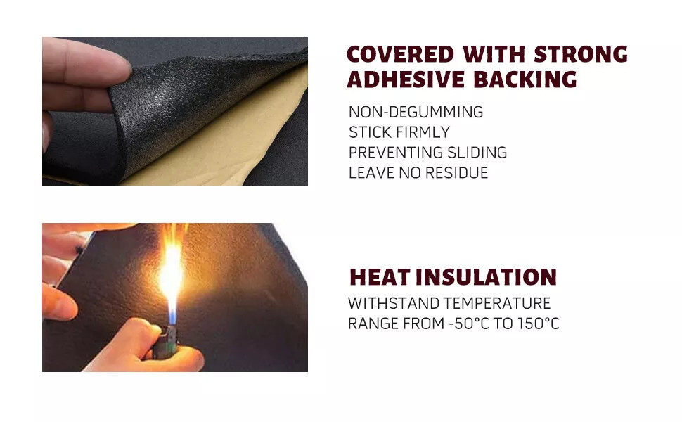 2Roll Black Foam Sheet Self Adhesive Rubber Padding Neoprene Sponge Rubber Mat