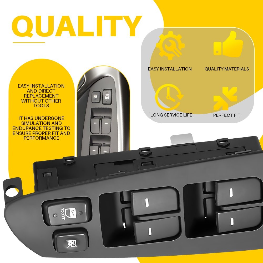 For Kia Forte 2010-2013 Front Power Driver Side Control Window Master Switch