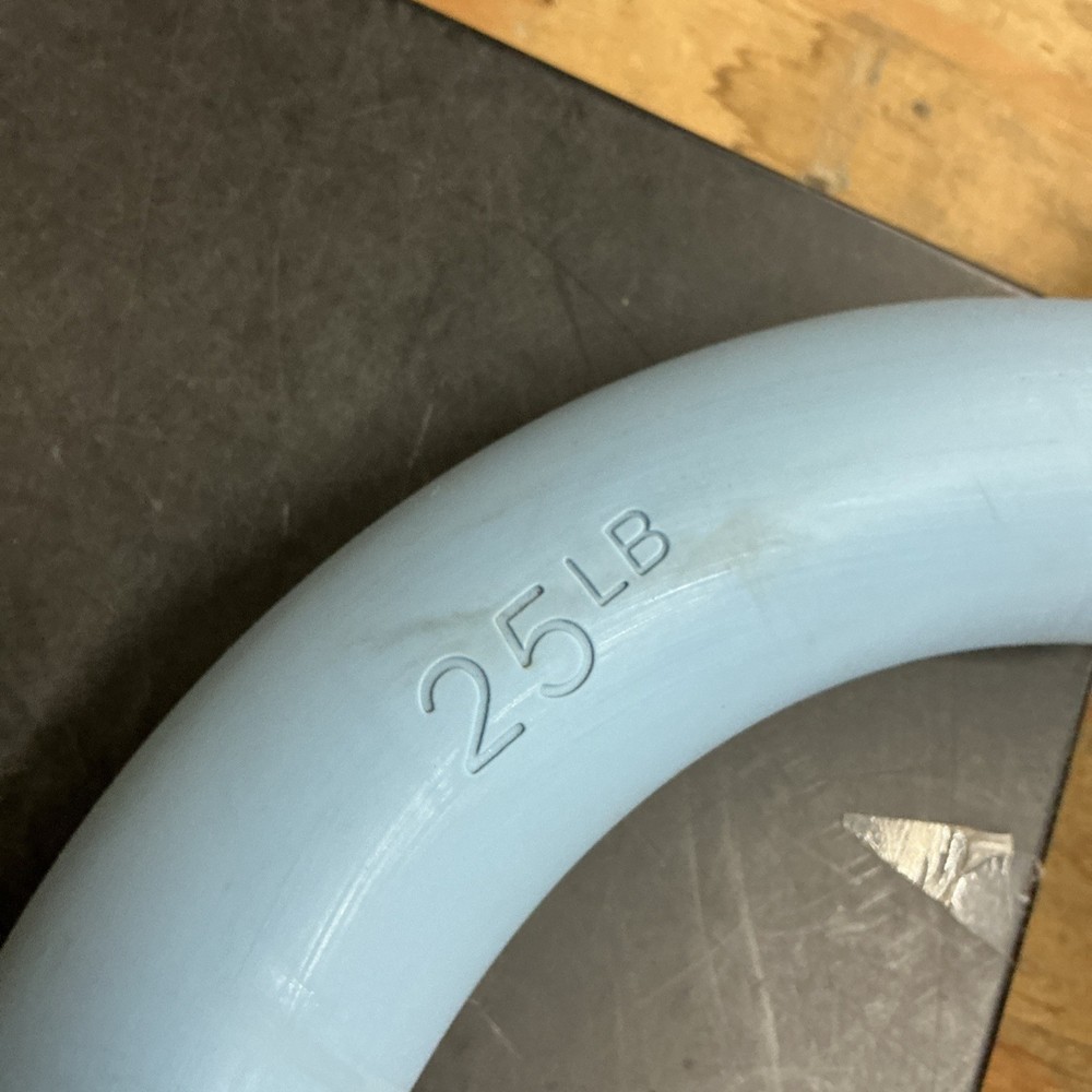 Vogue 25lb Bala Beam Wavy Curl Bar Blue