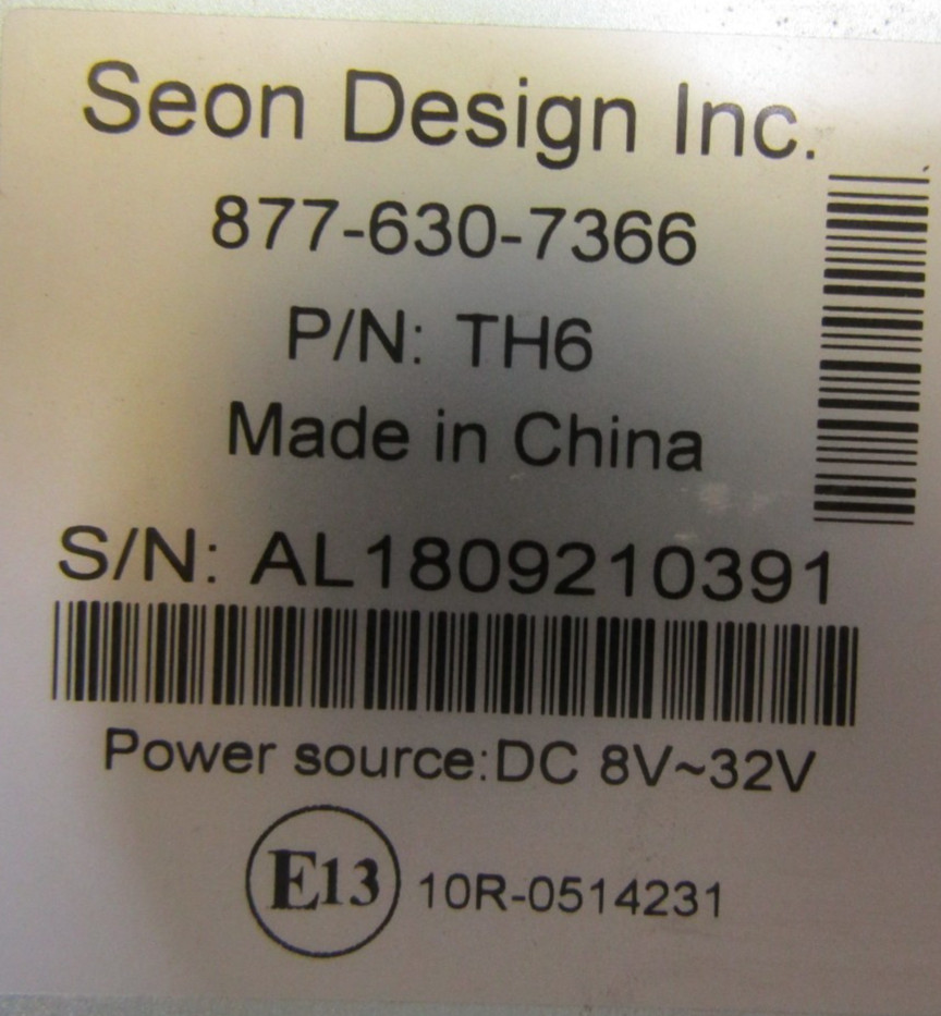 SEON Design Inc Trooper TH-6 DVR