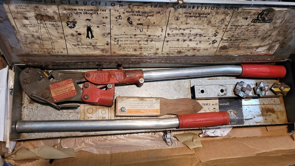 Thomas & Betts TBM5 Hydraulic Crimper Tool Set