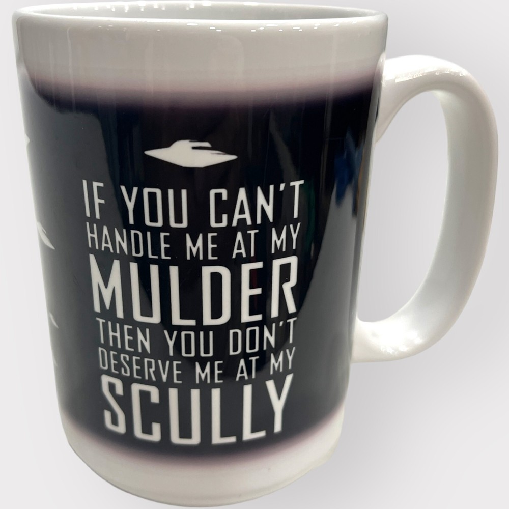 Mulder & Scully Coffee Mug Funny Cup 10oz Black & White