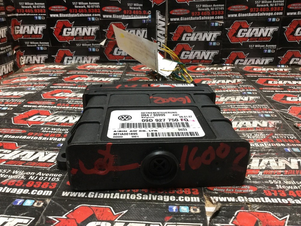 07 AUDI Q7 4.2L TRANSMISSION BRAIN BOX COMPUTER CONTROL MODULE TCU TCM