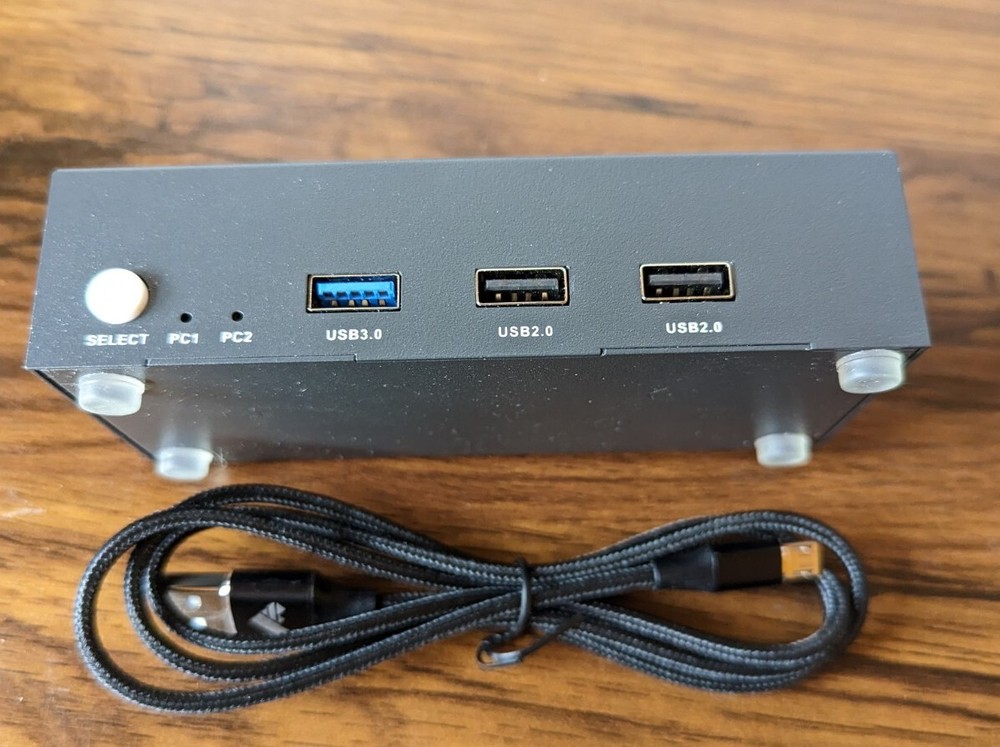 Steetek DP USB 2.0 KVM switch 2 port (No Cables Included)