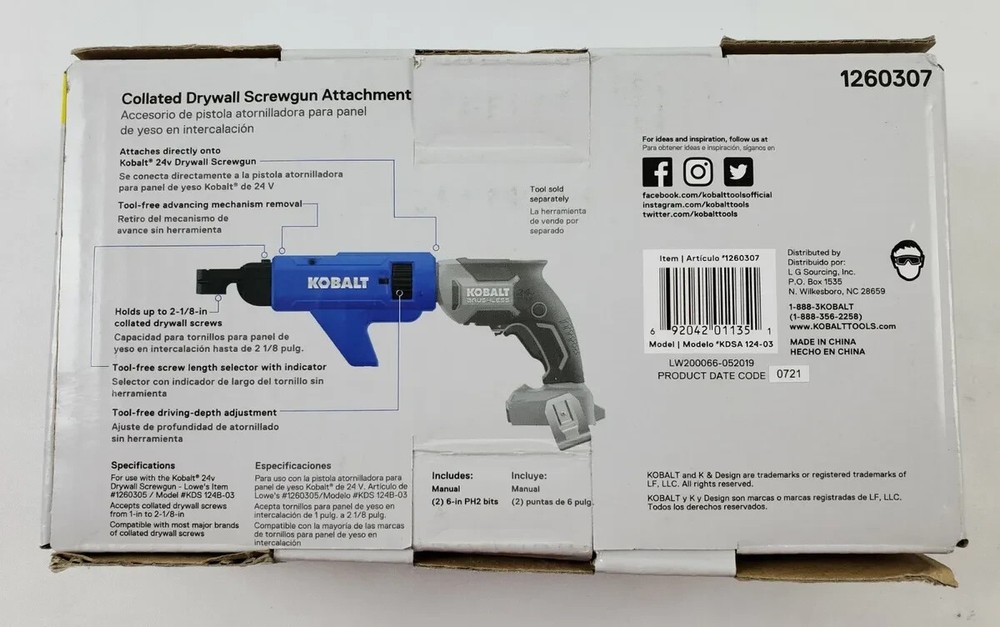 Kobalt 24-volt Collated Fastener Brushless Screw Gun