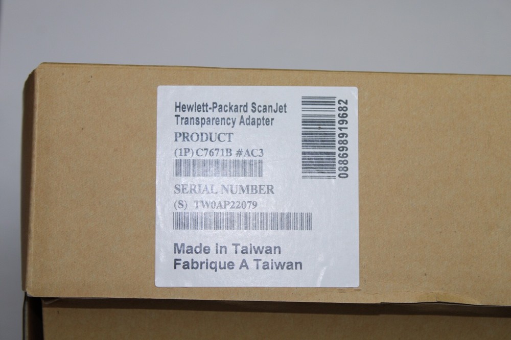 NEW Open Box Hewlett Packard ScanJet XPA Transparency Backlight Adapter C7671B
