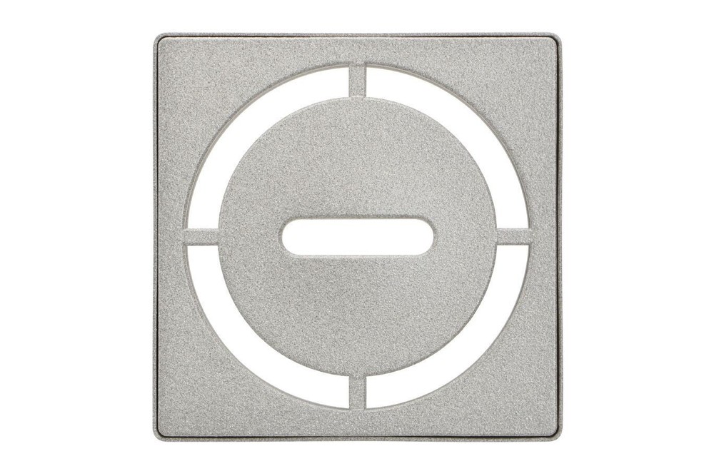 Schluter Systems KERDI-DRAIN Pure 4" Grate Kit Stone Grey KDIF4GRKTSSGD8