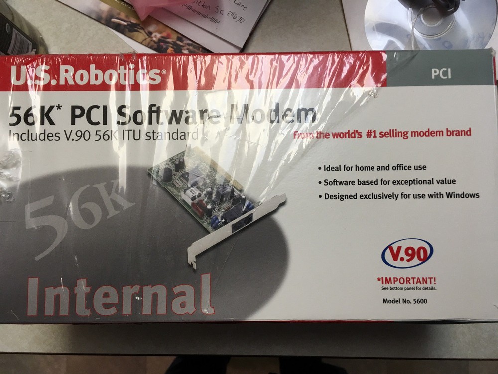 US Robotics Modem Card 56k pci Model 5600