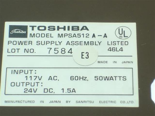 Toshiba MPSA512A-A Power Supply