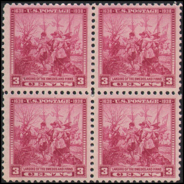 US #836 MNH VF block of 4