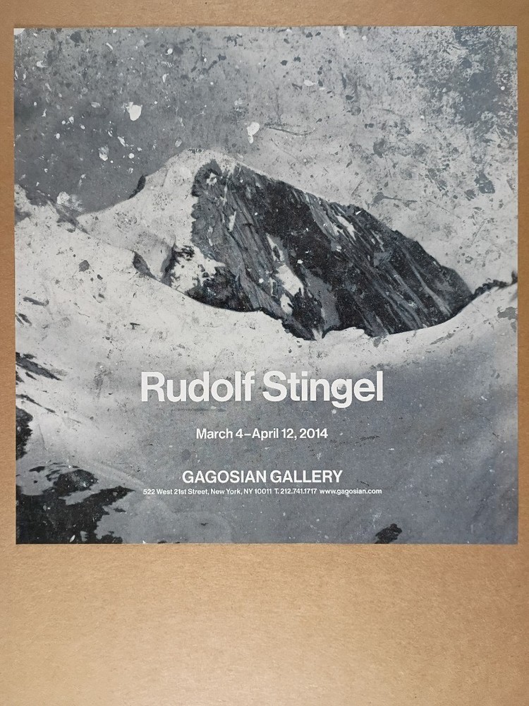 2014 Rudolf Stingel Exhibition Gagosian Gallery print Ad