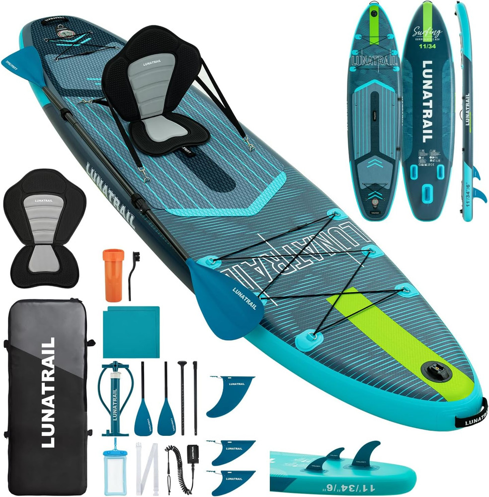 【11'×34"】 Extra Long/Extra Wide Premium Inflatable Stand up Paddle Board (SUP) –