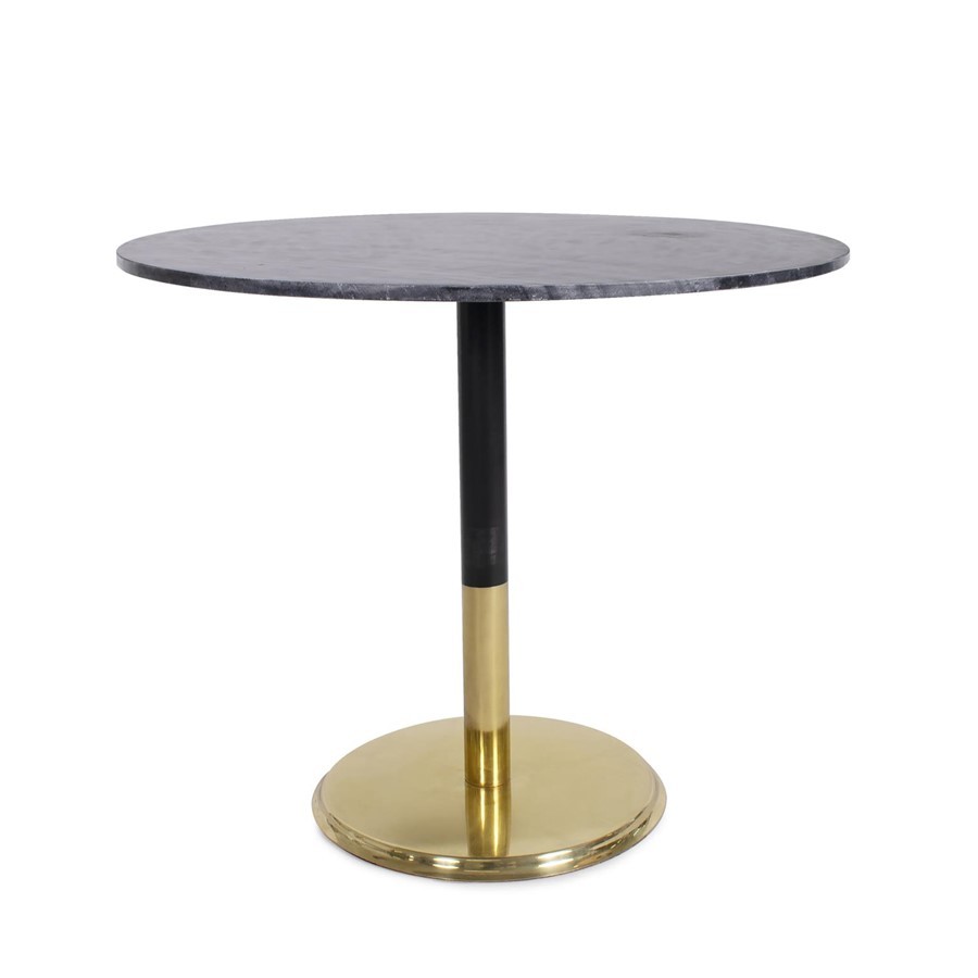 Howard Elliott Micca Bistro Table, Black/Gray/Gold - 81034