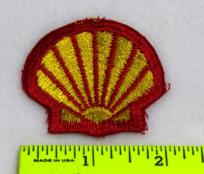 Vintage Shell Gas Logo Shirt Patch, 2" Wide
