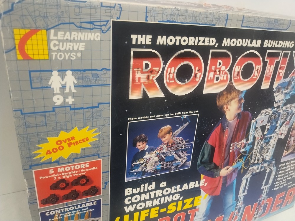 Vintage 1996 Robotix Robot Commander Life Size Motorized Modular Building Kit