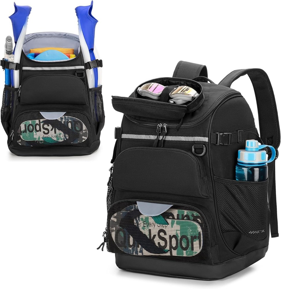 Waterproof Swim Gear Backpack with Efficient 7 Pockets and Shoe Compartment