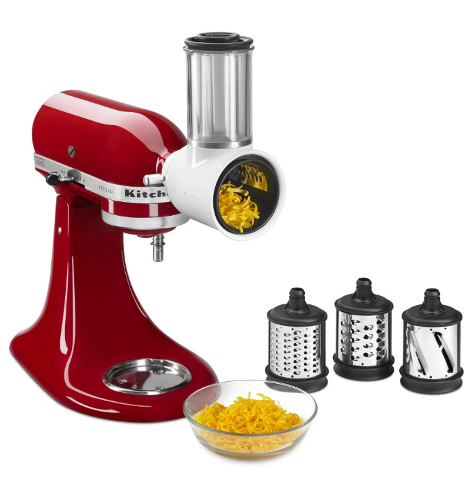 KitchenAid Fresh Prep Slicer/Shredder Attachment, White, KSMVSA