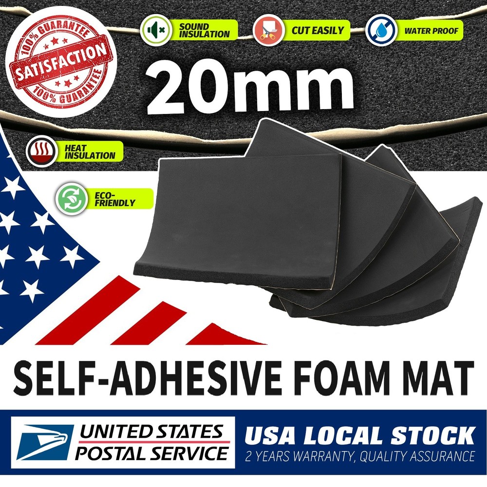 Foam Padding Sheets with Adhesive Backing - Self Stick Neoprene Insulation Foam