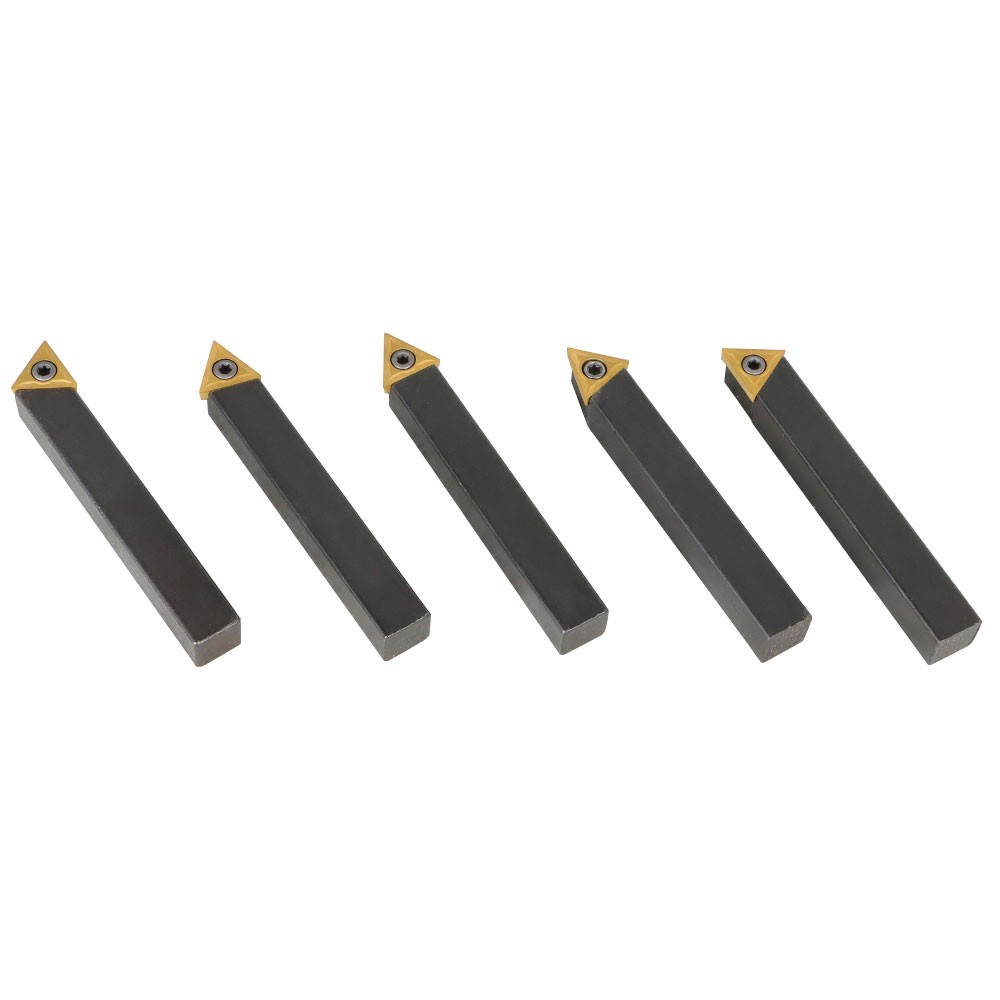 5 Pack 1/2" Carbide Indexable Turning Tool Lathe Tool Bit With Carbide Inserts