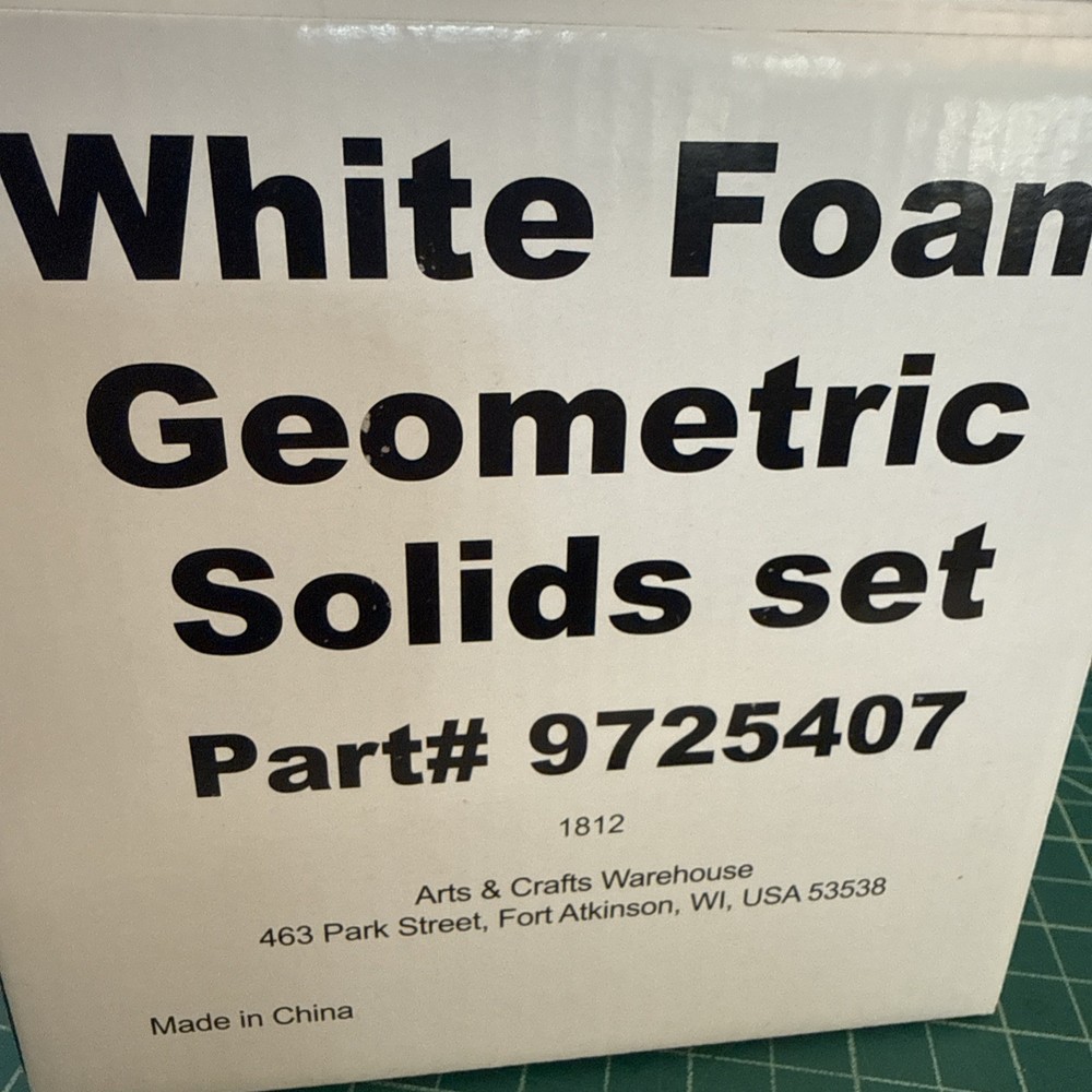 Wooden Foam Geometric Solids For Drawing Practice