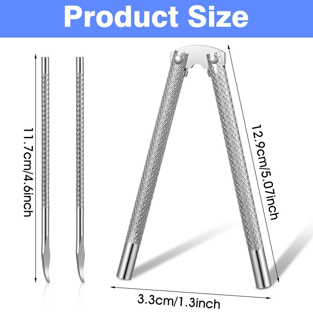 Nut Cracker Set, Nutcracker Tool, Lobster Crackers and Picks Silver One Size