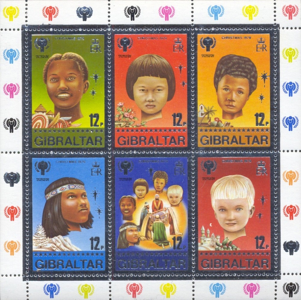 Gibraltar Scott #'s 385 & 385a-f MNH