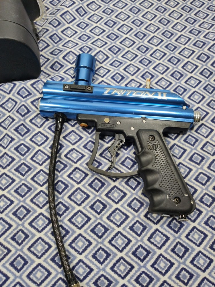 Viewloader VL Triton II 2 Blue Paintball Gun With LOADER Fully Functional