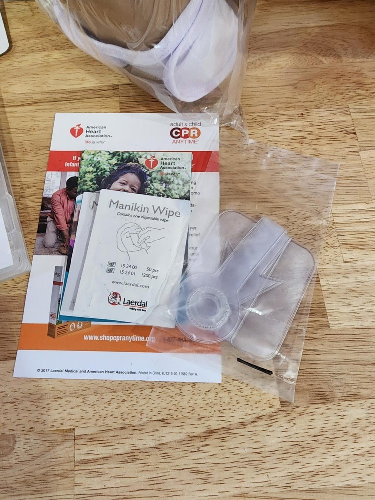 Infant CPR AHA Kit Training Doll & DVD New Open Box