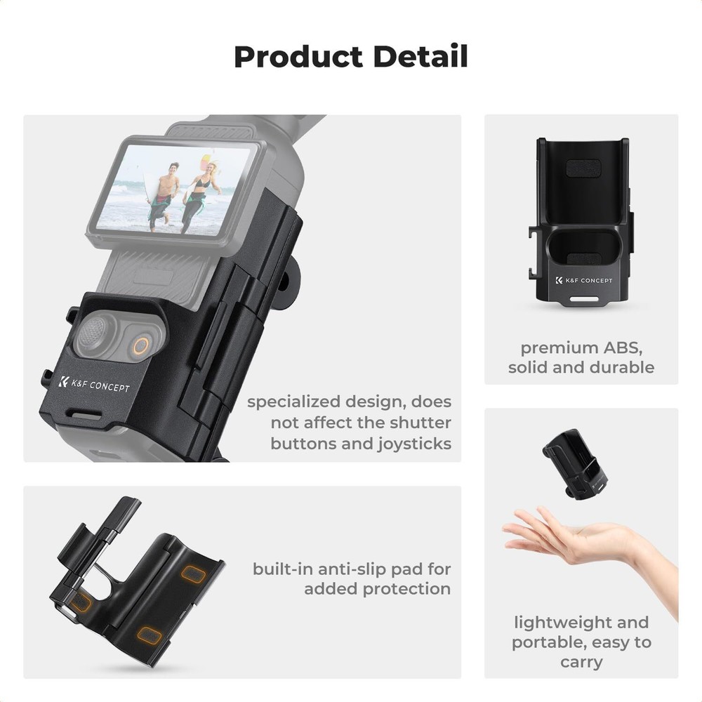 K&F Concept Bracket Expansion Adapter for DJI OSMO POCKET 3 Camera Frame Mount
