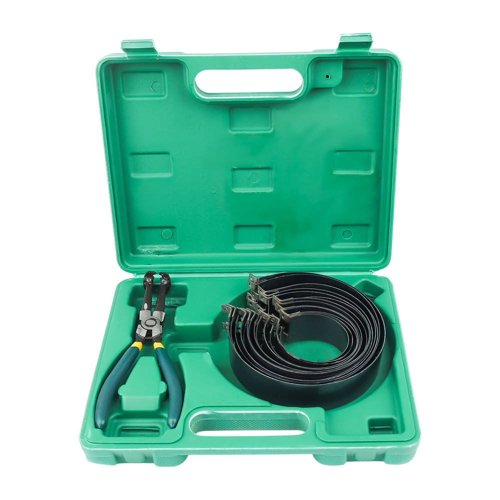 Professional Piston Ring Compressor Cylinder Installer Pliers & 14 Band Tool Kit